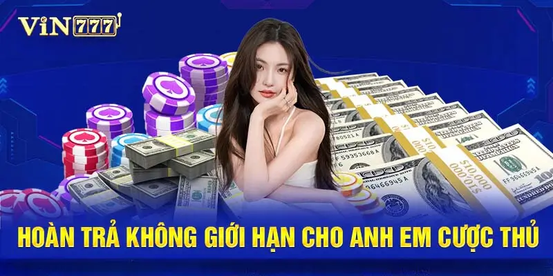 Chương Trình Hoàn Tiền Không Giới Hạn Tại Vin77